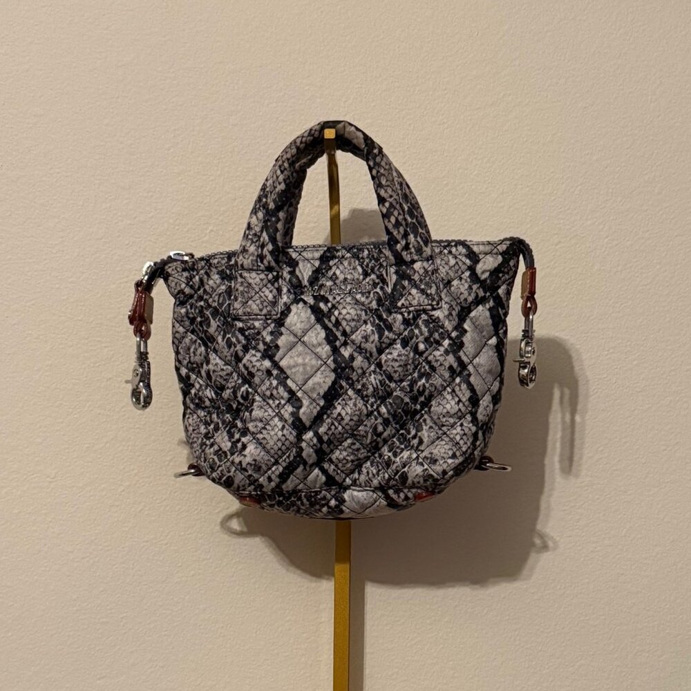 MZ Wallace Snake Print Micro Sutton Crossbody